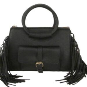Black fring purse